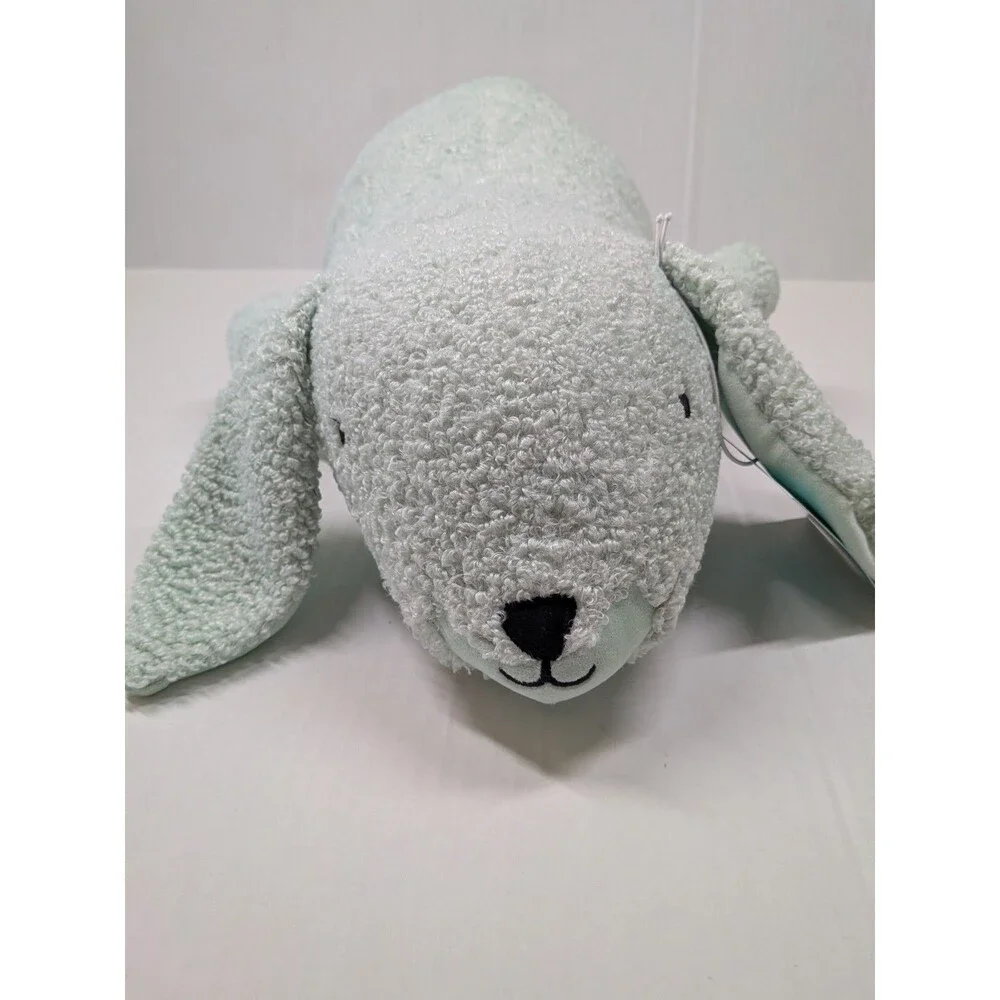 Pillowfort Weighted Bunny Plush Kids' Throw Pillow MInt Green